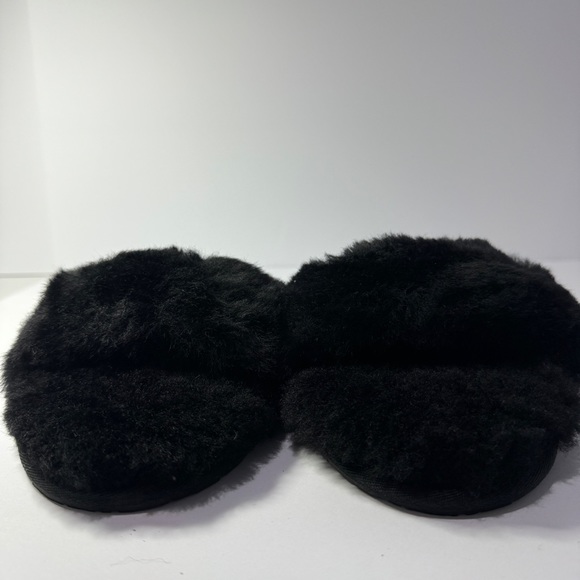 UGG Fluff Slide II Black Fur Lamb Slippers  (Women) US 12/UK10 - Picture 4 of 10